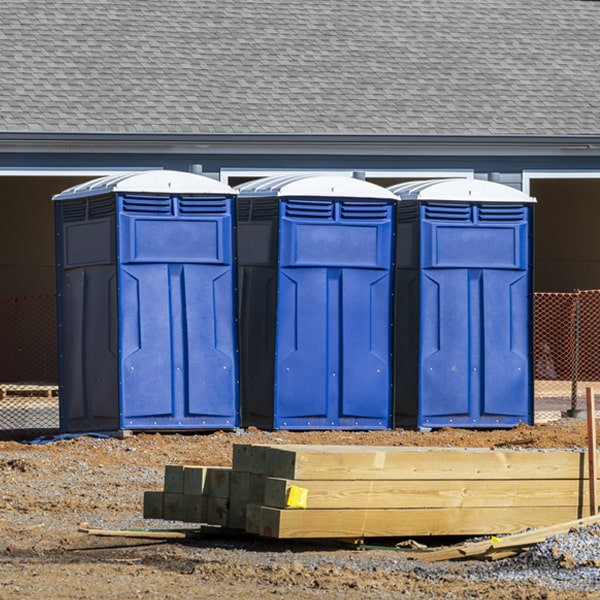 are there any restrictions on where i can place the portable toilets during my rental period in Gotham WI